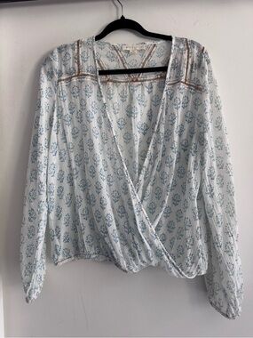 lovestitch Faux Wrap Layering Blouse